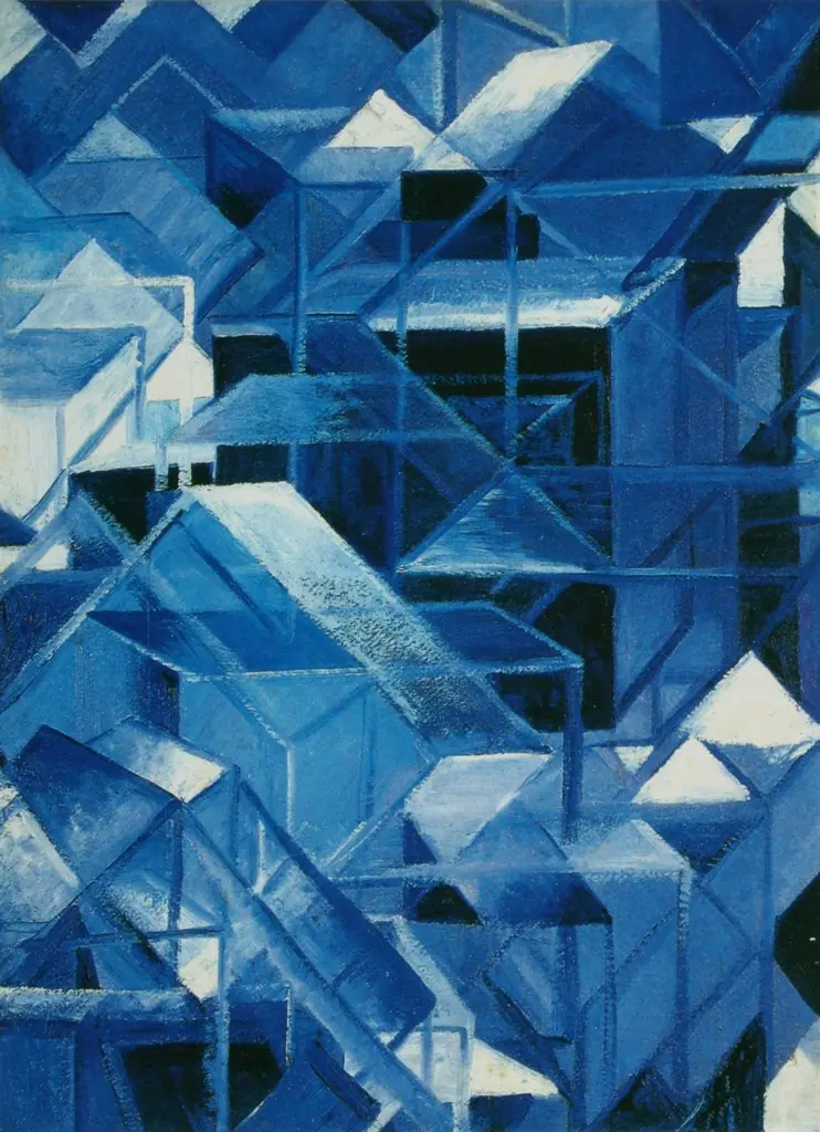 Crystal, by Mikhail Matyushin, oil, 1919