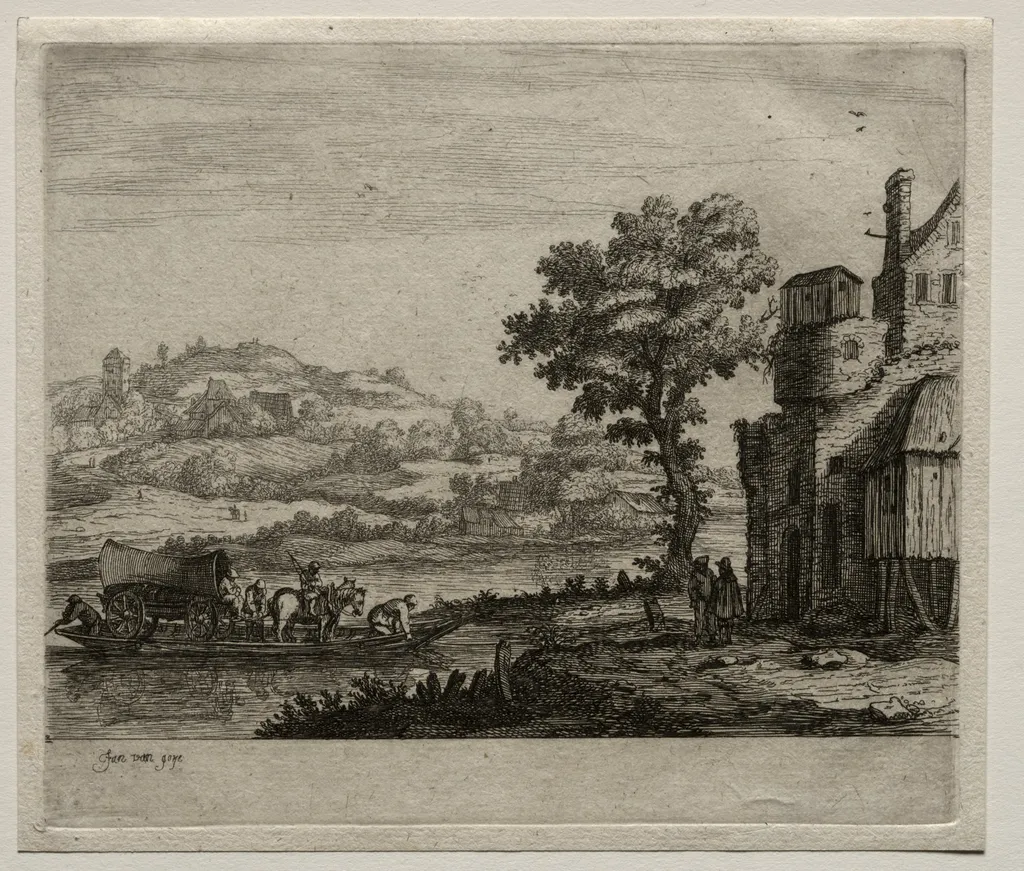 The Ferry Boat, by Jan van Goyen, 1650
