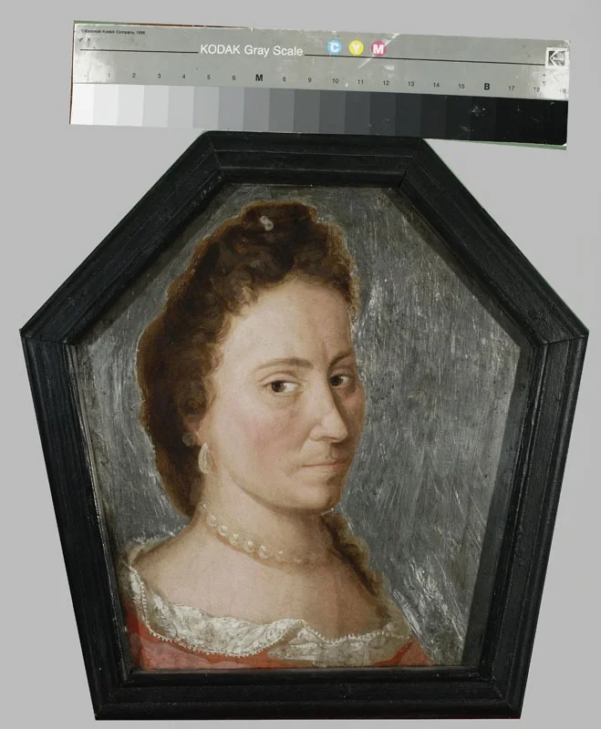 Coffin portrait of Teresa Bojanowska née Sokolnicka (1666–1700), detail
