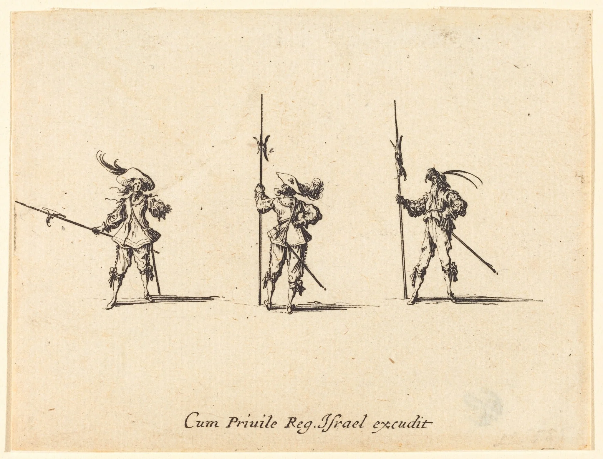 Drill with Halberds, detail