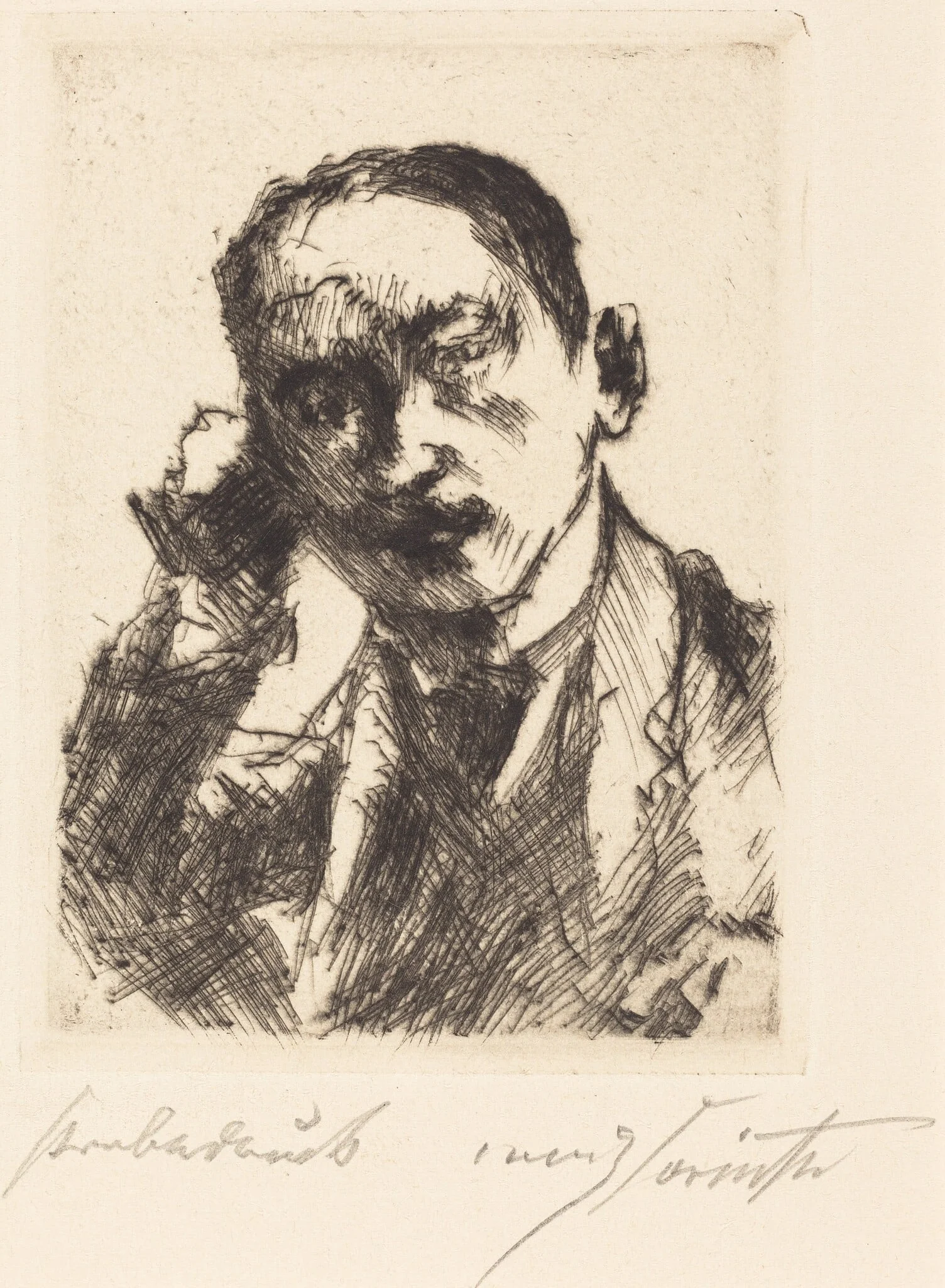 Bildnis K.S. (Portrait of K.S.), detail