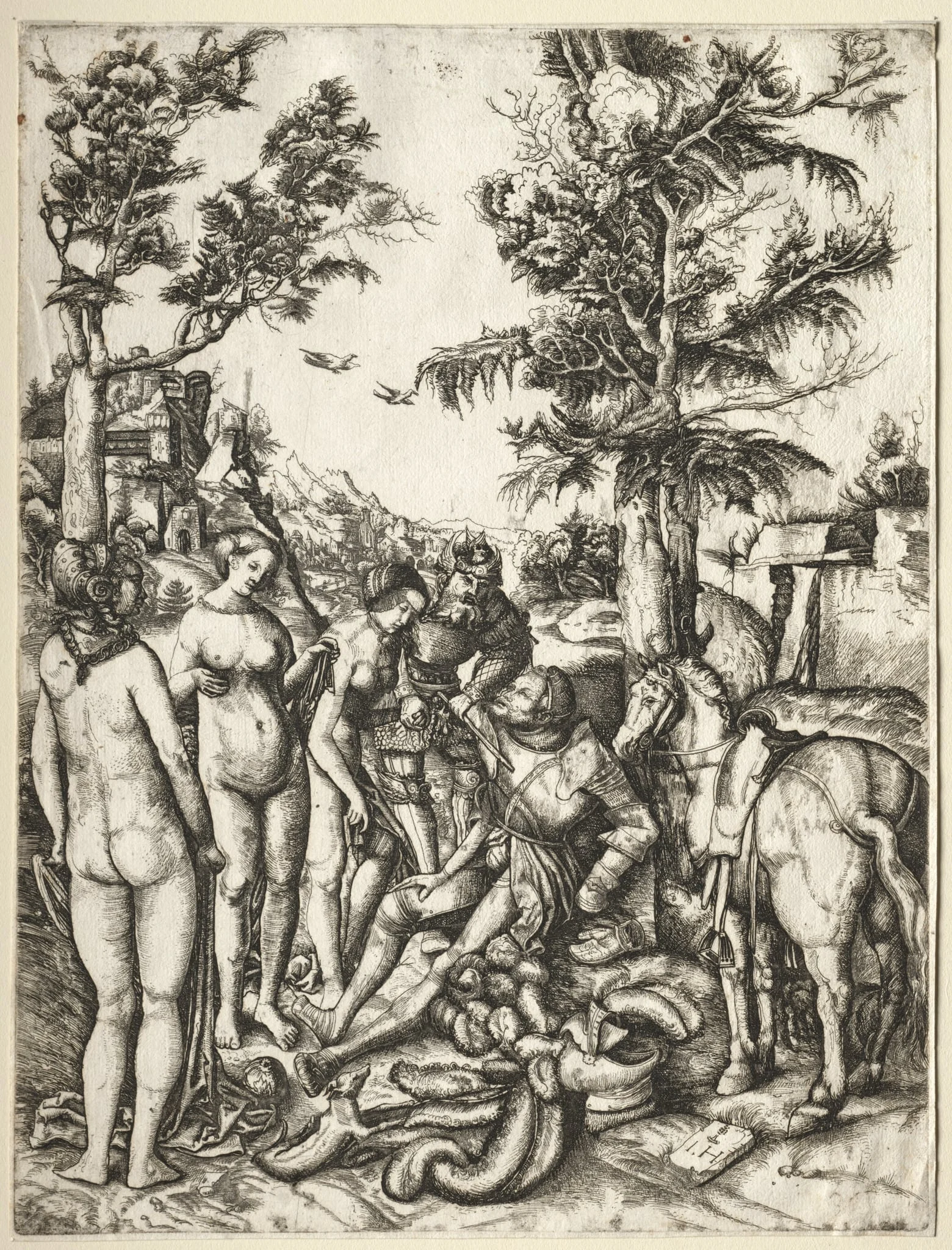 Judgment of Paris, detail