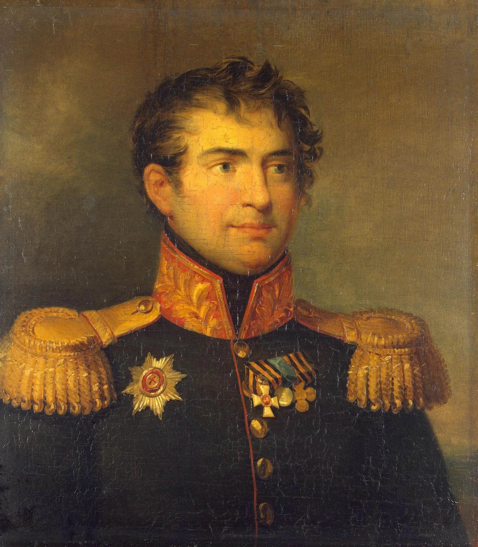 Portrait of Karl M. Herzdorf (1761-1813), detail