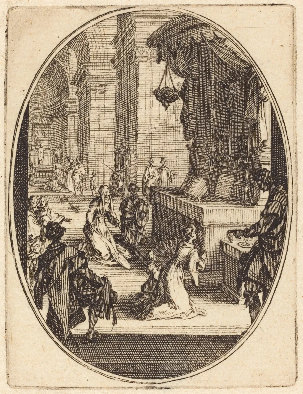 The Cult of God, by Jacques Callot, ink, 1627