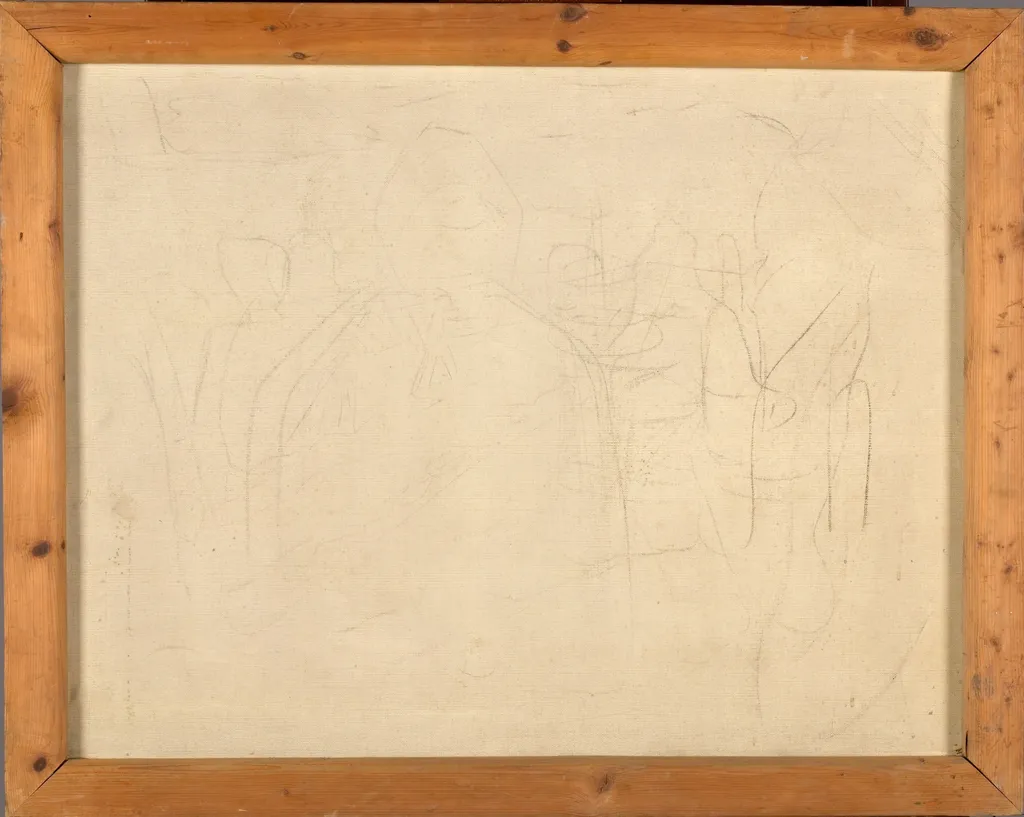 Group of Figures, by Edvard Munch, charcoal, 1909