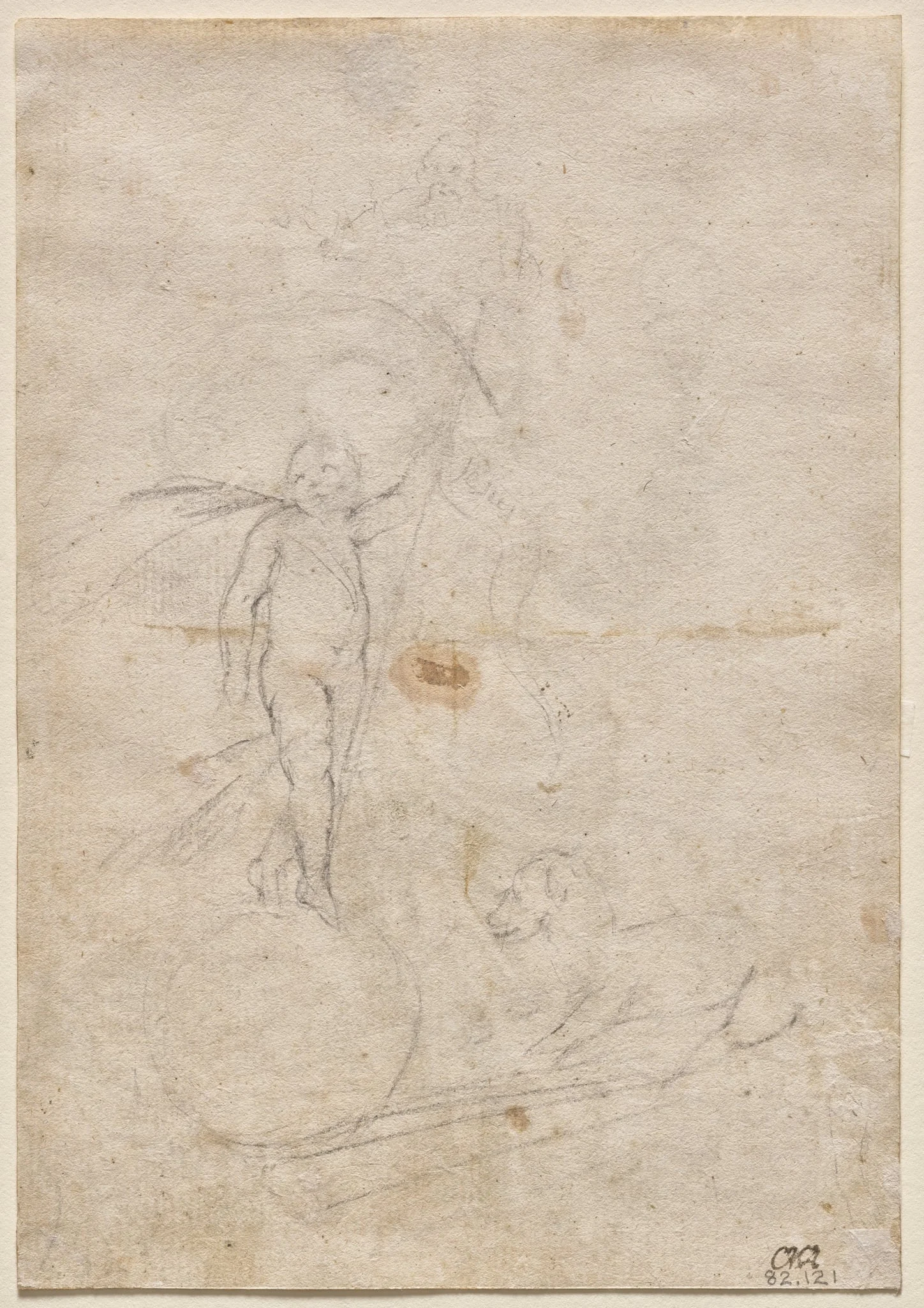 Resurrected Christ and Lamb of God (verso), detail