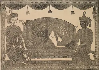 Kalighat Painting, by Shri Gobinda Chandra Roy, 1890