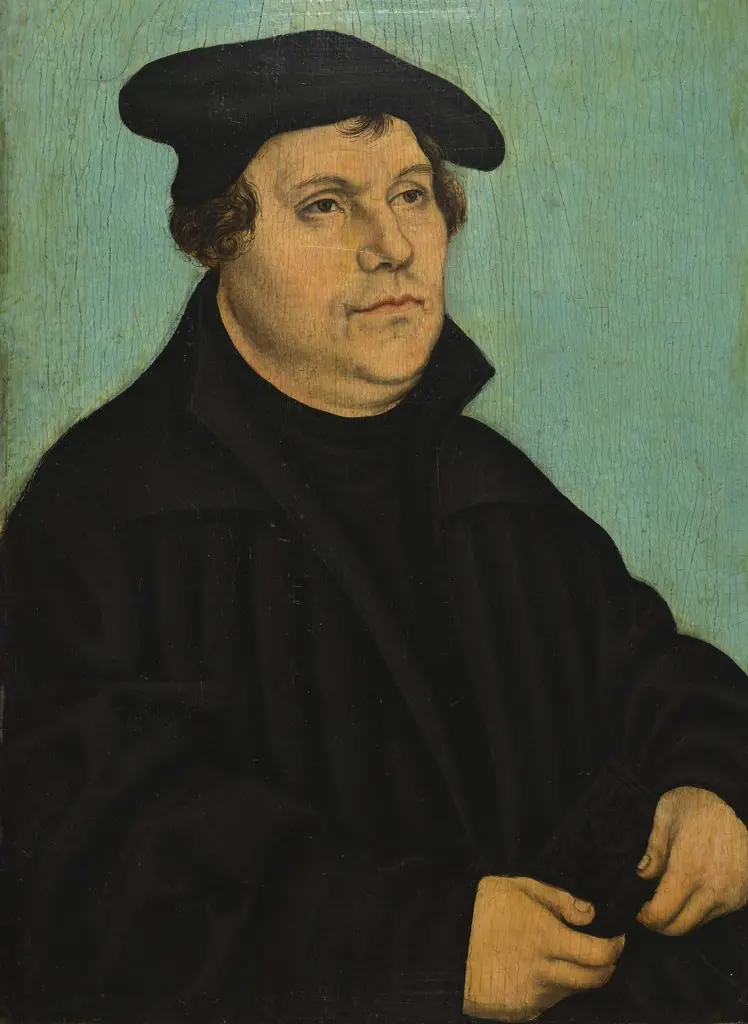 Portrait of Martin Luther, by Lucas Cranach the Elder, oil, 1532