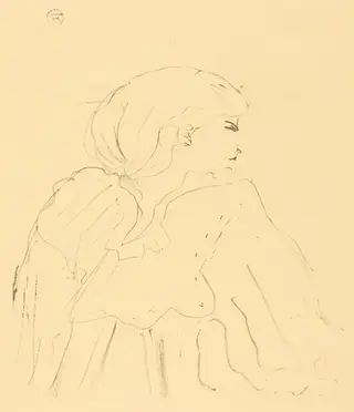 Cassive, by Henri de Toulouse-Lautrec, ink, 1896