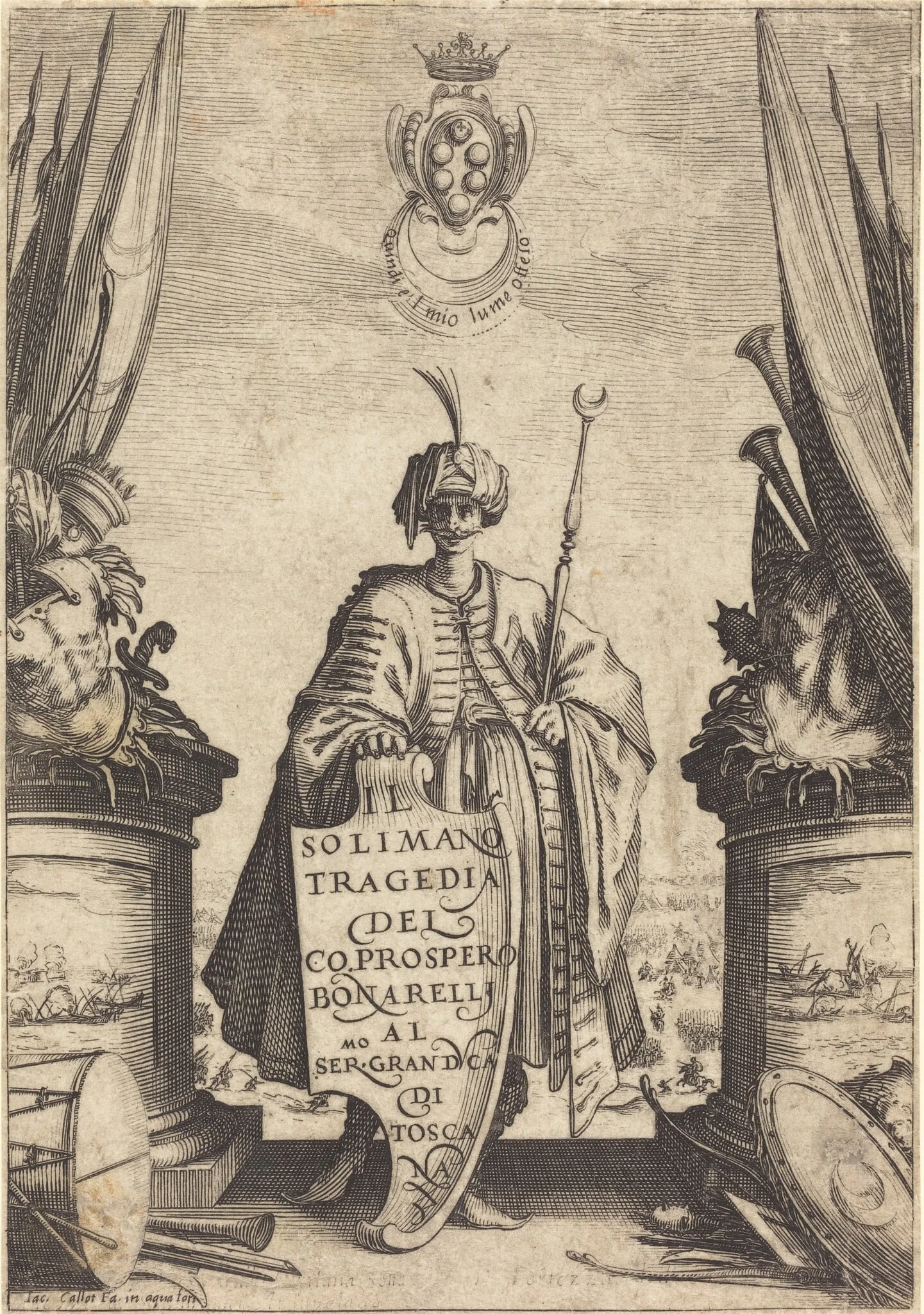 Title Page for "Il Solimano", detail