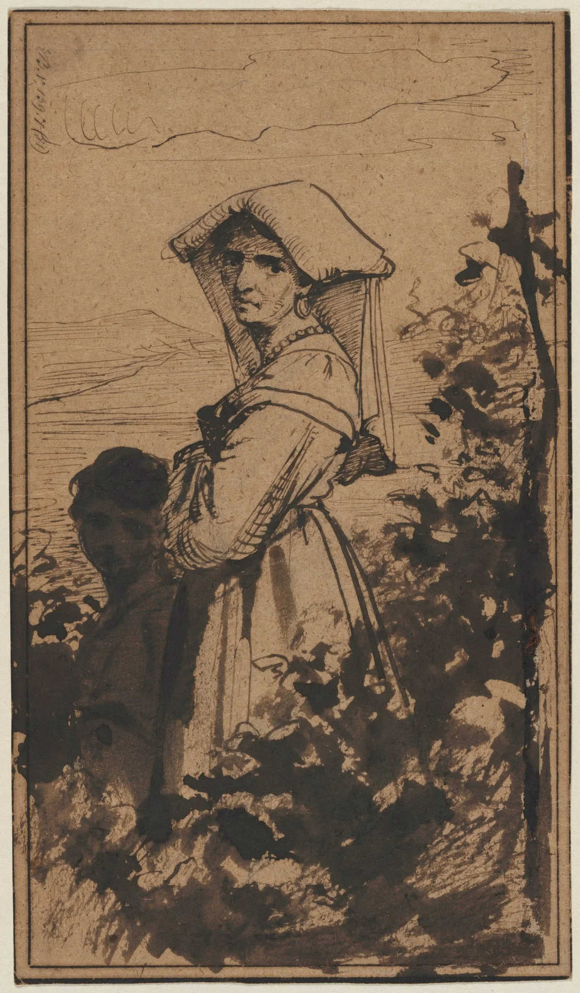 Standing Woman and Child, detail