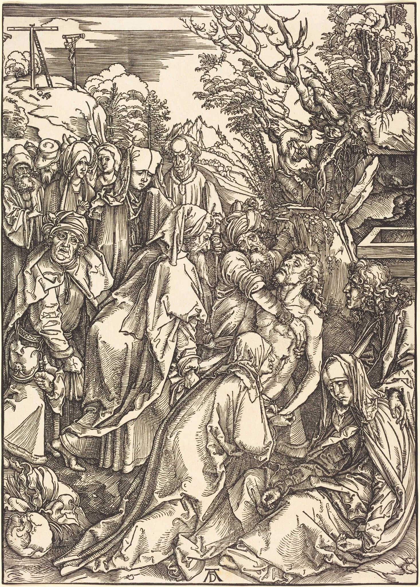 The Deposition, detail