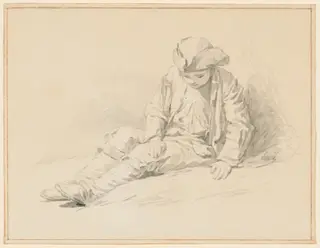 Seated Boy with Head Down, by Nicolas-Bernard Lépicié, 1772