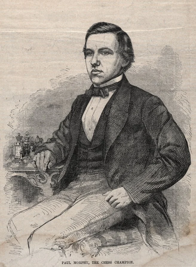 Paul Morphy, The Chess Champion, detail