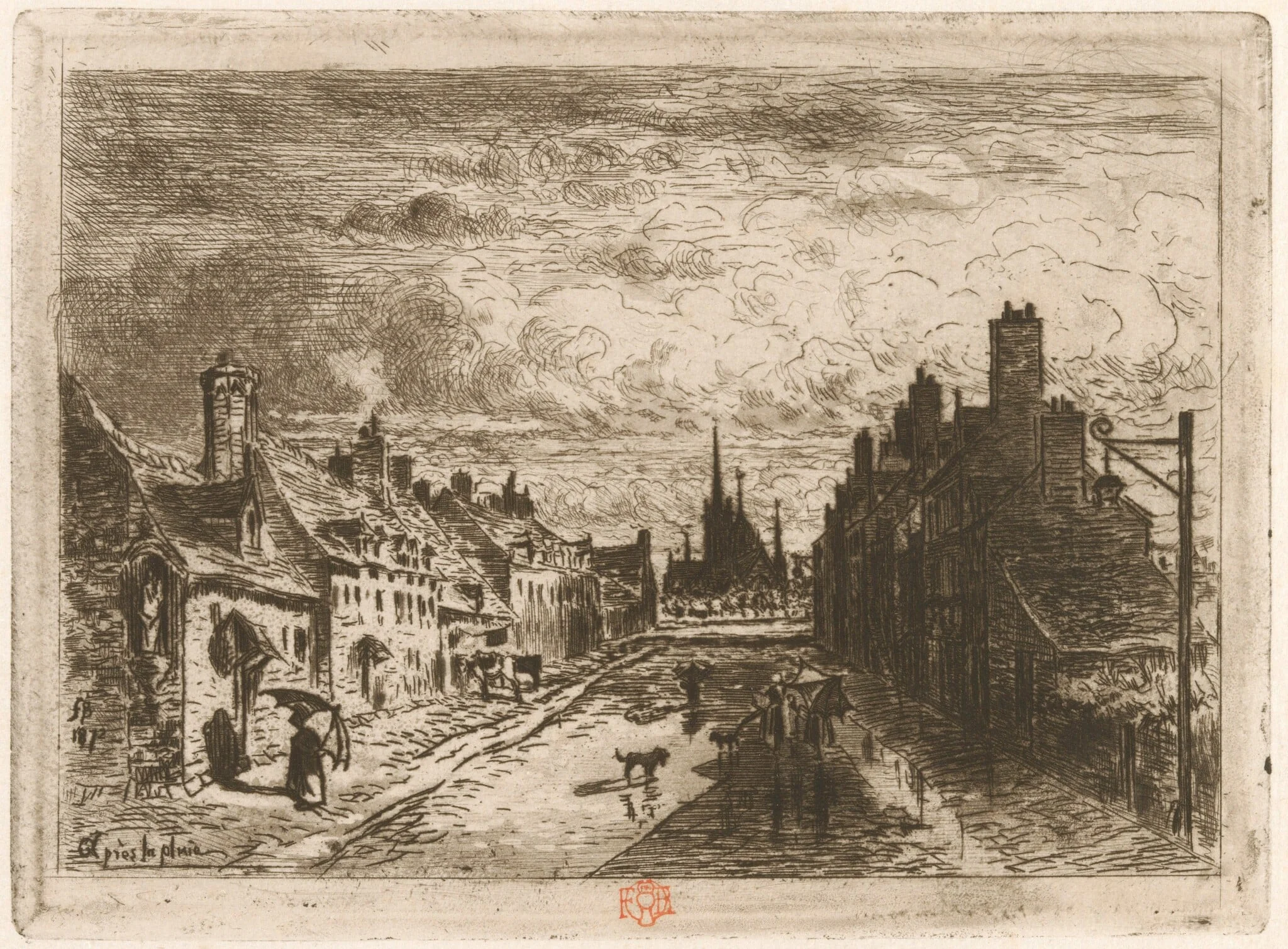 Après la pluie (After the Rain), detail