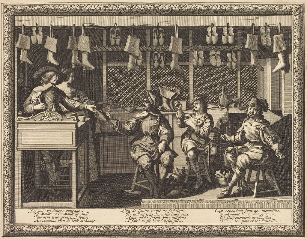 The Cobbler, by Abraham Bosse, ink, 1639