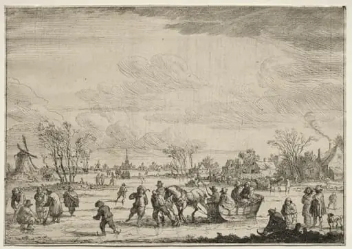The Sleigh, by Peeter Bout, 1698