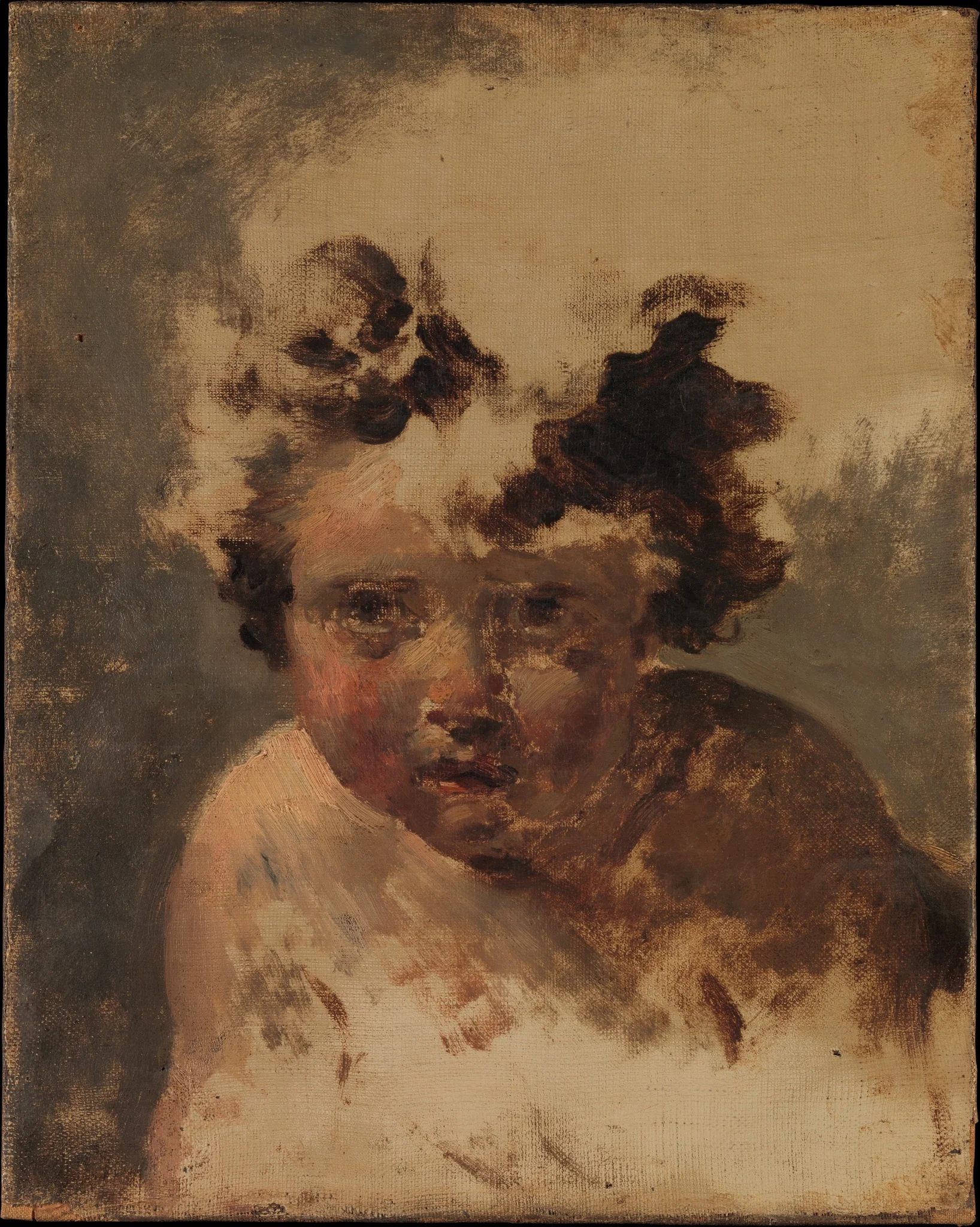 Head of a Child, detail