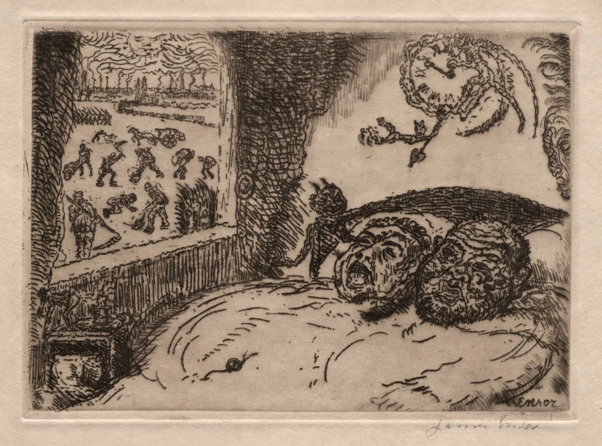 The Seven Deadly Sins: Sloth, detail