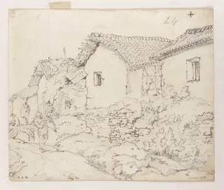 A village street, Bengal, by George Chinnery, 16