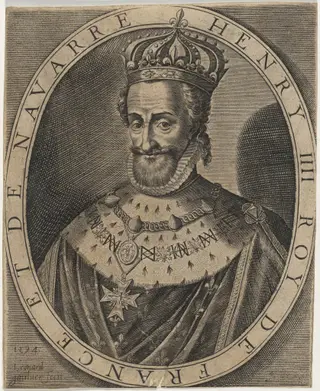 Henry IV, by Léonard Gaultier, ink, 1594