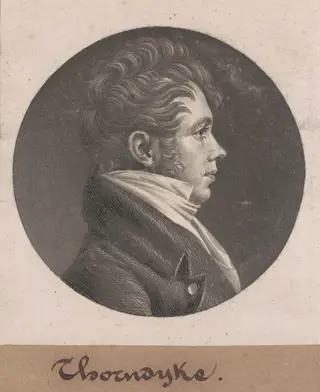 Thorndyke, by Charles B. J. Févret de Saint-Mémin, ink, 1803