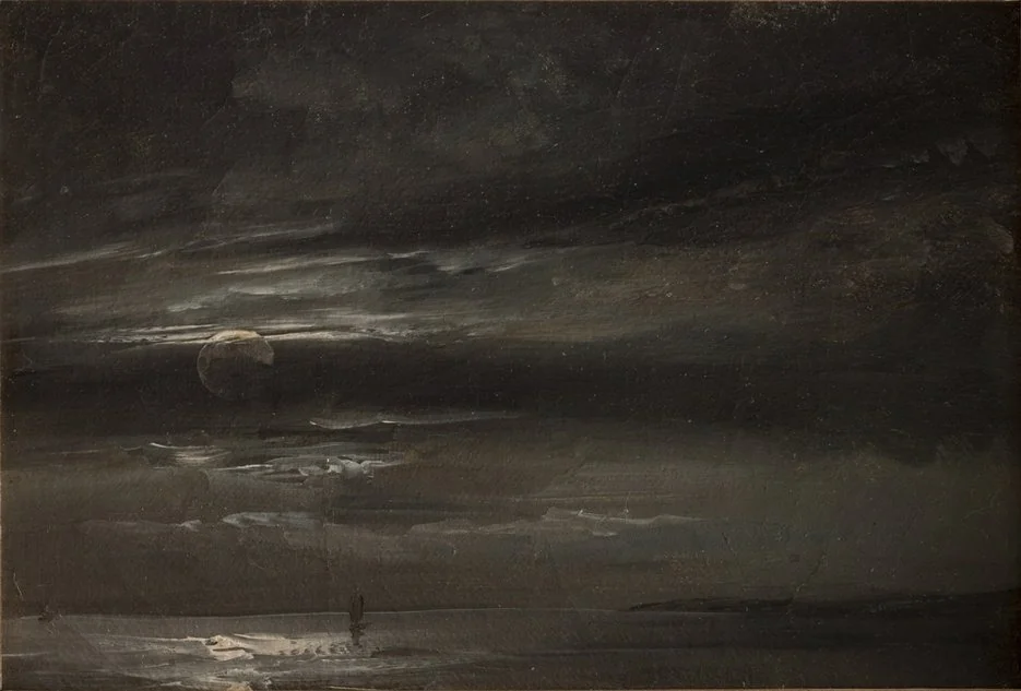 Moonlight over the Sea, detail