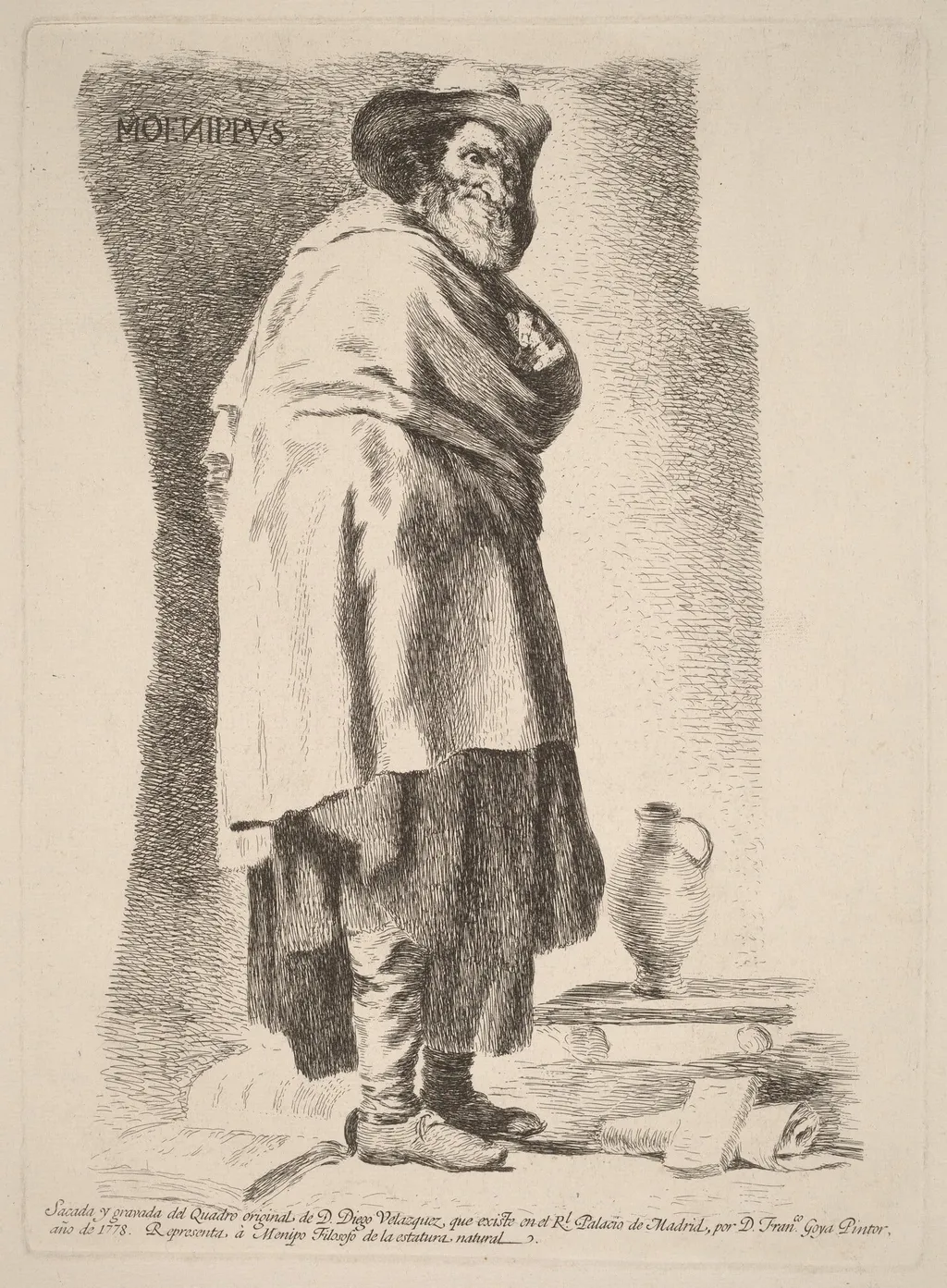 Moenippvs (Moenippus), by Francisco de Goya, ink, 1778