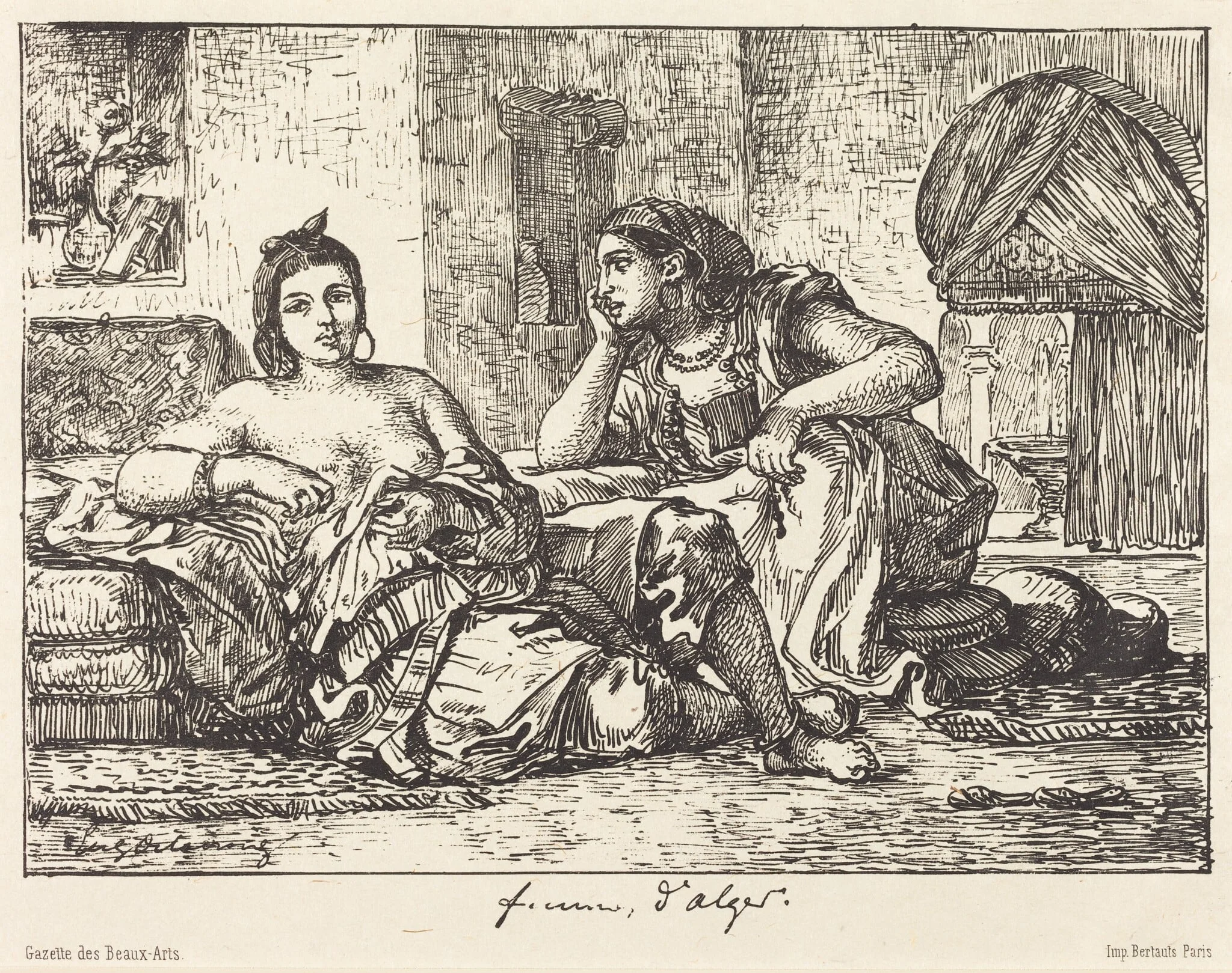 Femmes d'Alger, detail
