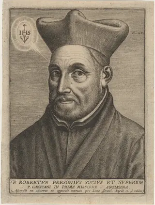 P. Robertus Personius, Priest, by Jean Waldor, ink, 1610