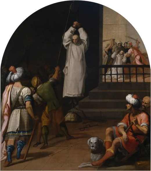 The Martyrdom of Father Andrés Prior of the Seiz Charterhouse, detail