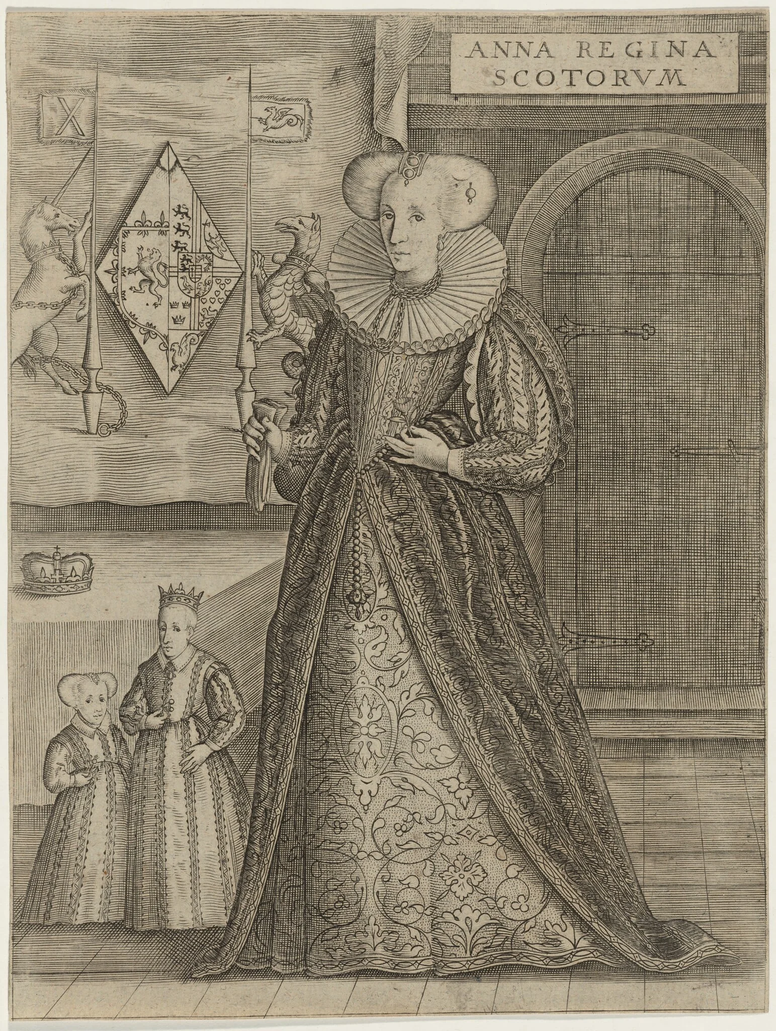 Anne of Denmark, detail