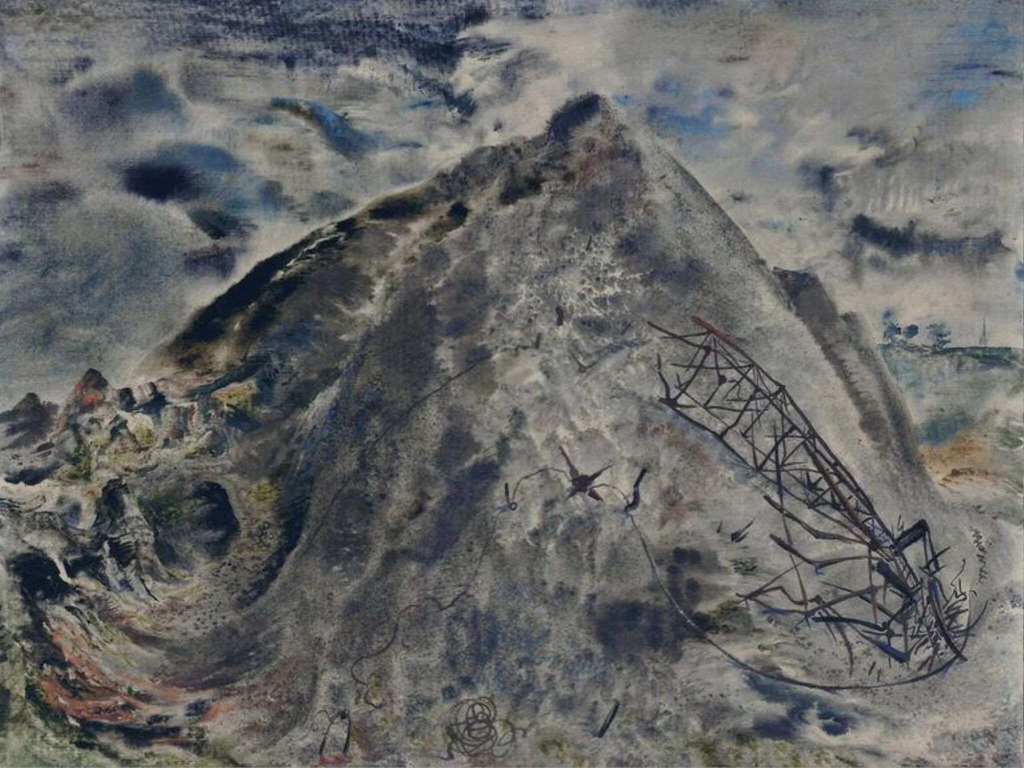 Derelict Industry, Dowlais, 1945, detail