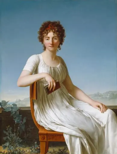 Portrait of Constance Pipelet, by Jean-Baptiste François Desoria, oil, 1797