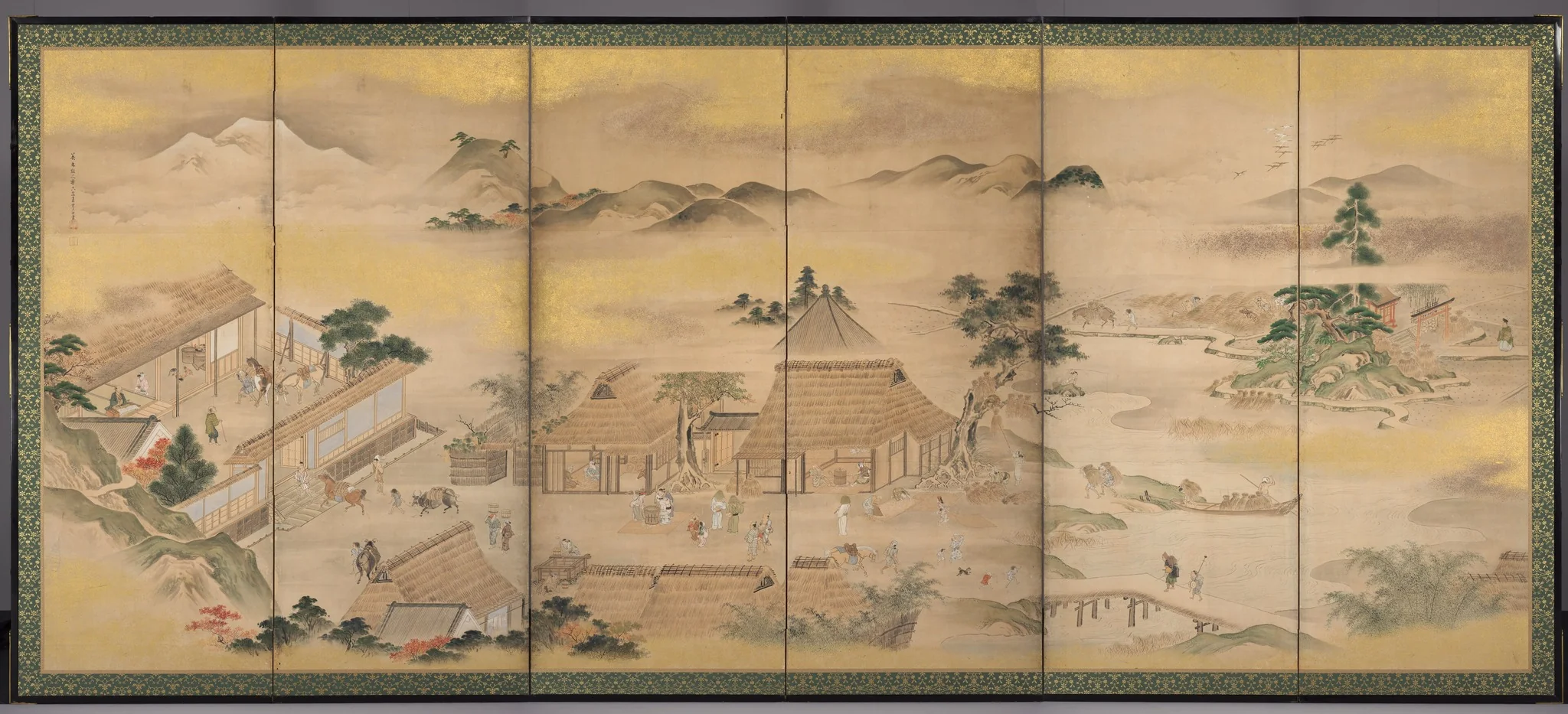 Spring and Autumn Farming (Autumn), detail