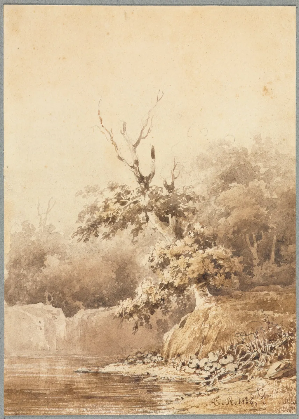 Landscape, by Théodore Rousseau, 1836