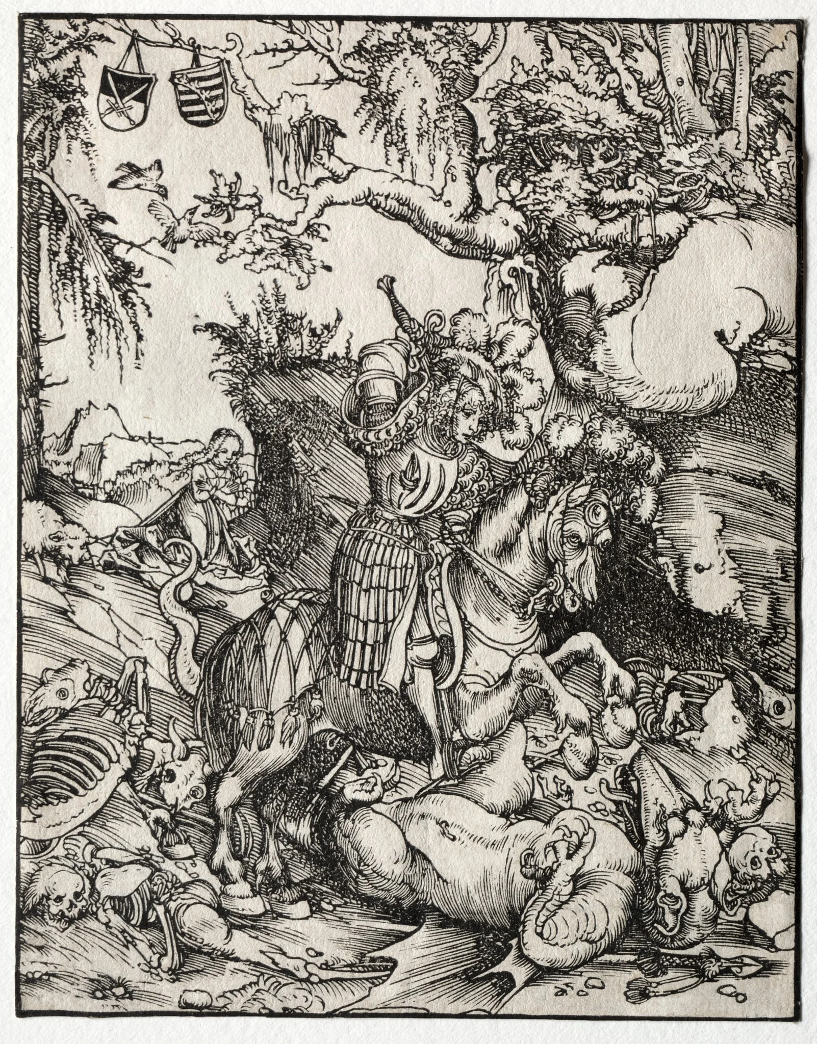 St. George Slaying the Dragon, detail