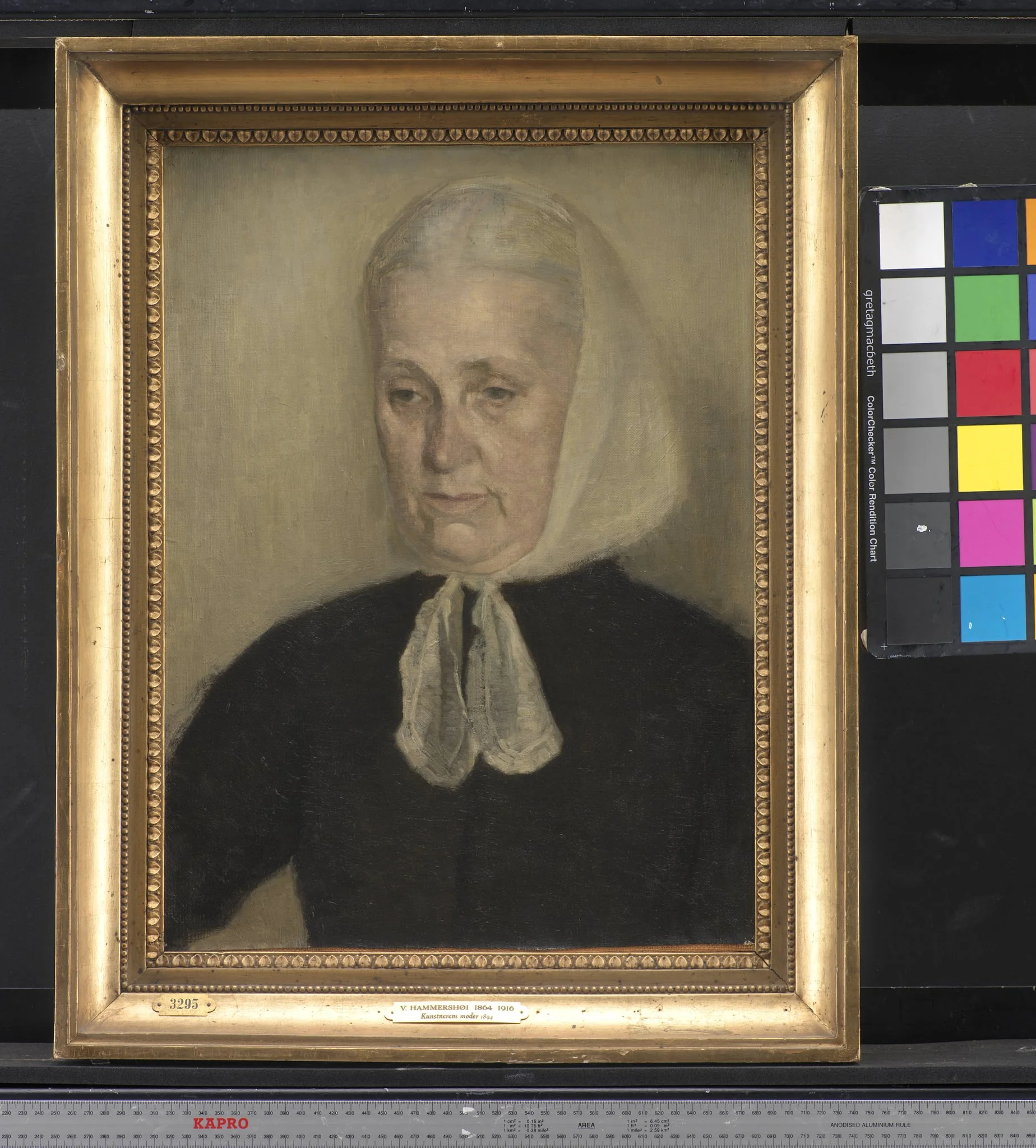 Frederikke Amalie Hammershøi, f. Rentzmann, kunstnerens moder, detail