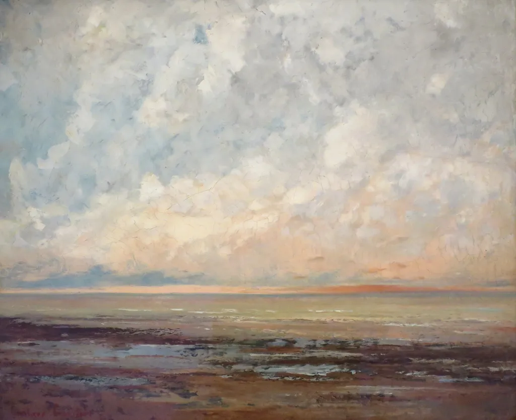 Marine, by Gustave Courbet, oil, 1865