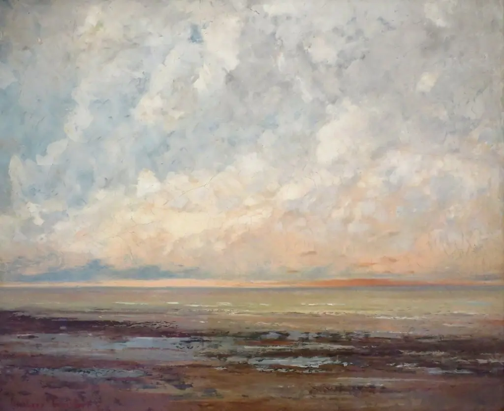 Marine, by Gustave Courbet, oil, 1865
