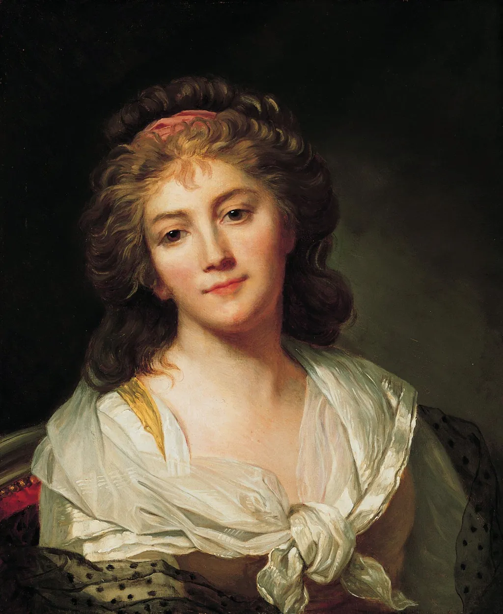 Self-portrait, by Marie-Geneviève Bouliard, oil, 1796