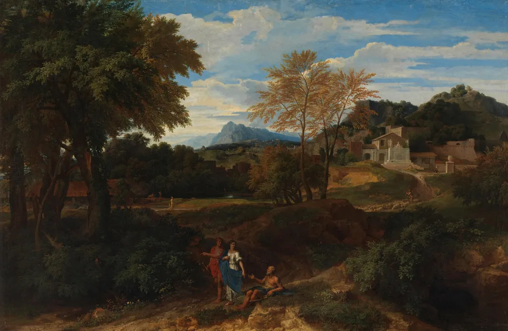 Klassische Landschaft, by Francisque Millet, unspecified, 1665