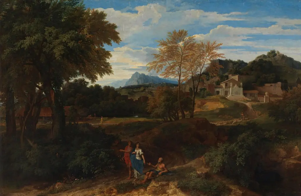 Klassische Landschaft, by Francisque Millet, unspecified, 1665