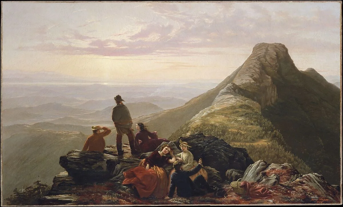The Belated Party on Mansfield Mountain, detail