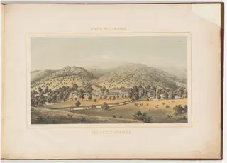 Red Sweet Springs, by Edward Beyer, ink, 1857
