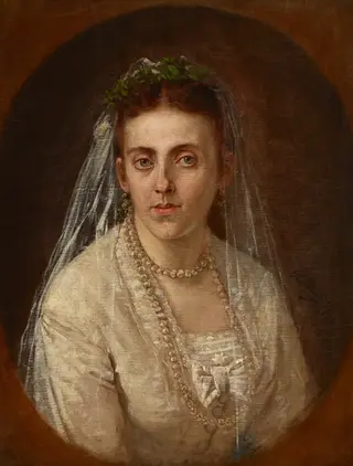 Portrait of Sydonia Wakulska, by Antoni Kozakiewicz, unspecified, 1870
