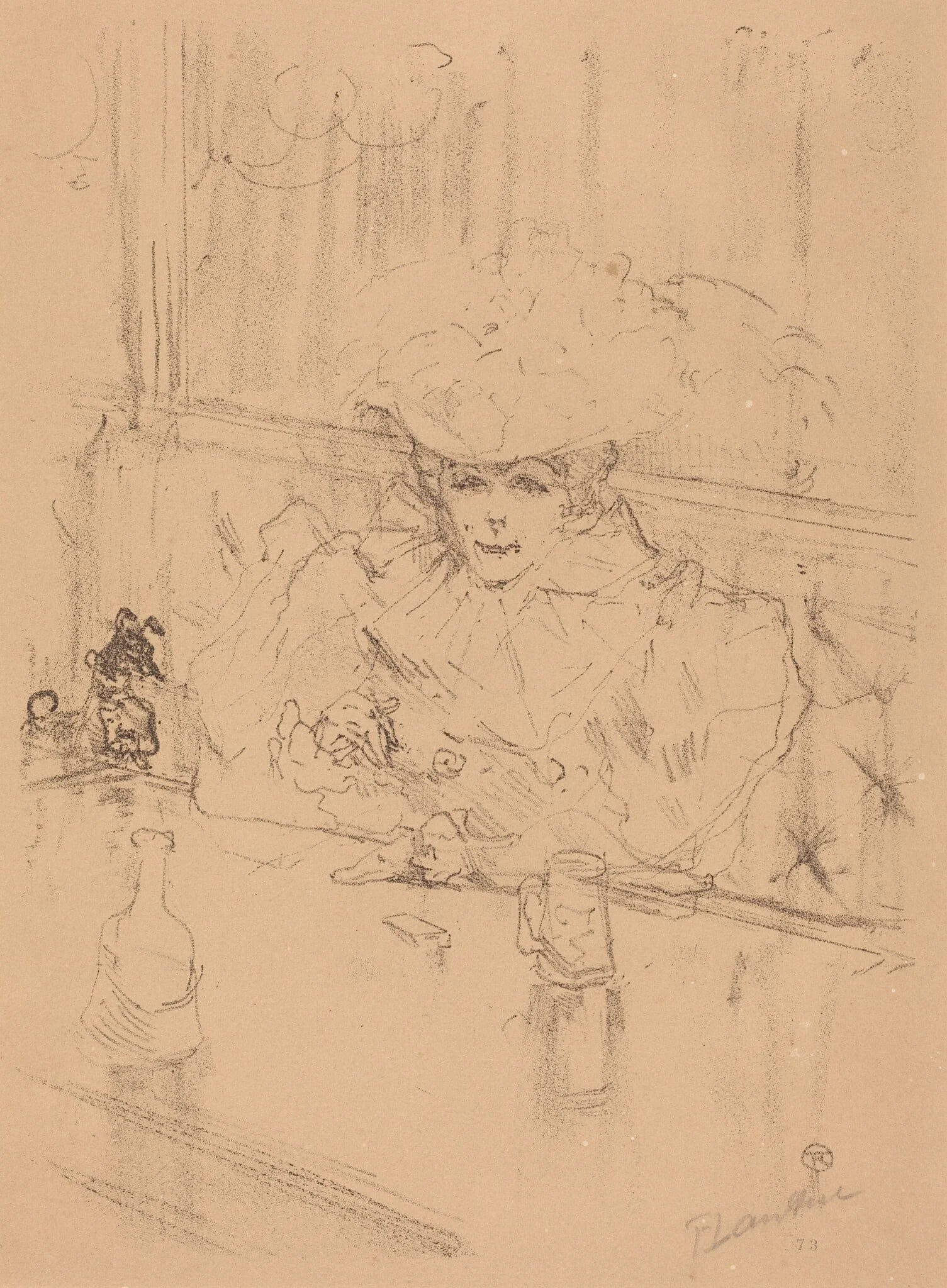 At the Hanneton (Au Hanneton), detail