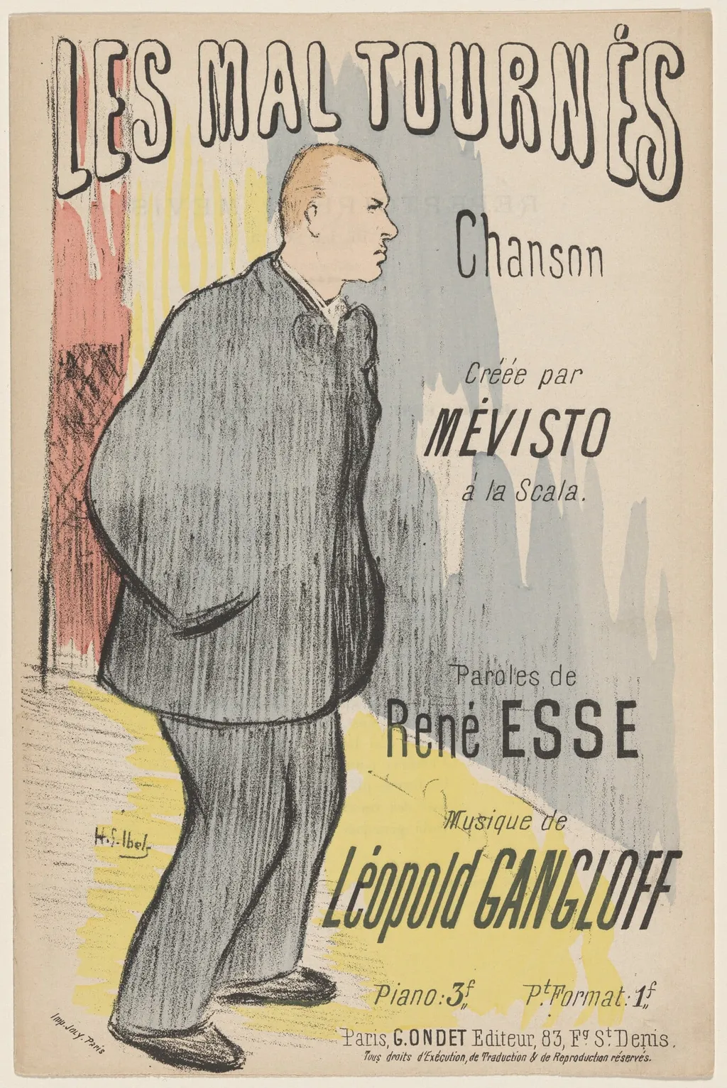 Les Mal Tournés, by Henri-Gabriel Ibels, watercolor, 1894