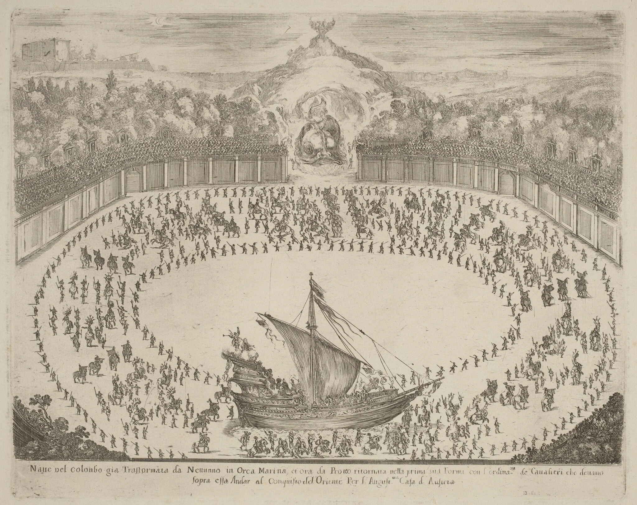 Parade with a Chariot Having the Form of a Ship, detail