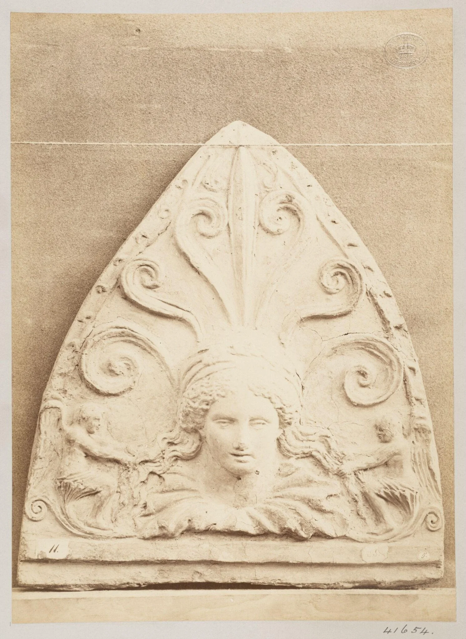Antifixa of Venus in terra cotta, detail